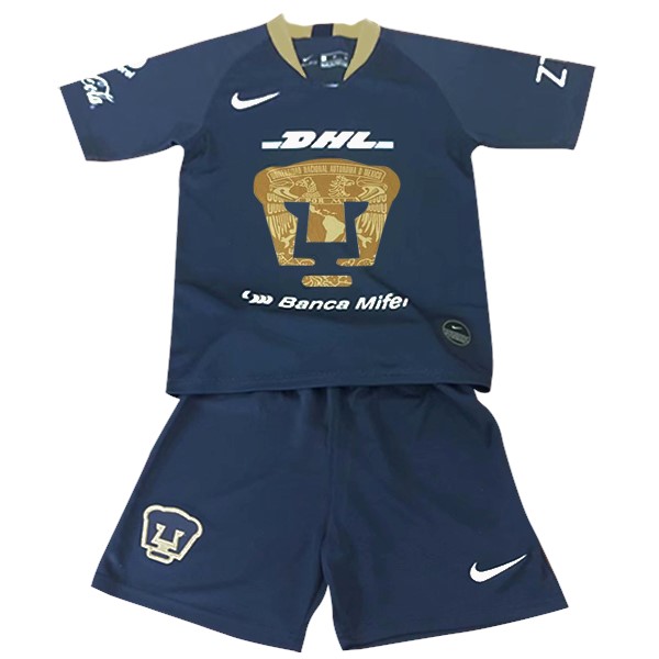 Camiseta UNAM Pumas Replica Tercera Ropa Niños 2018/19 Azul